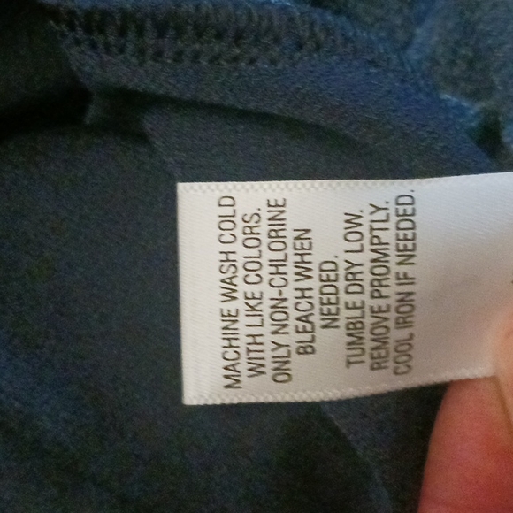 NWT~DANA BUCHMAN~ Blue Floral Dress - Picture 9 of 9